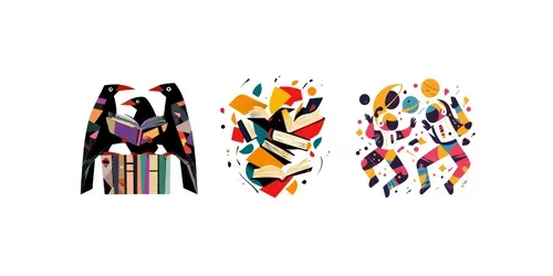 Cubist Tshirt Prints Whimsic generated by midjourney