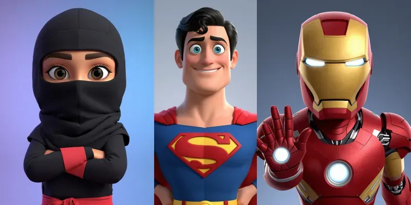 Pixar 3D Characters generated by undefined