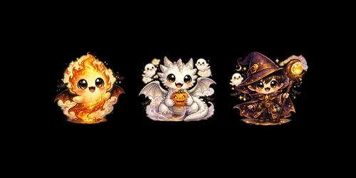 Cute Chibi Halloween Characters generated by chatgpt-image