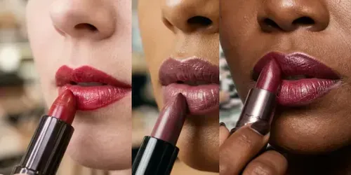 Cosmetic Model Lipstick Application Ais generated by gemini-image