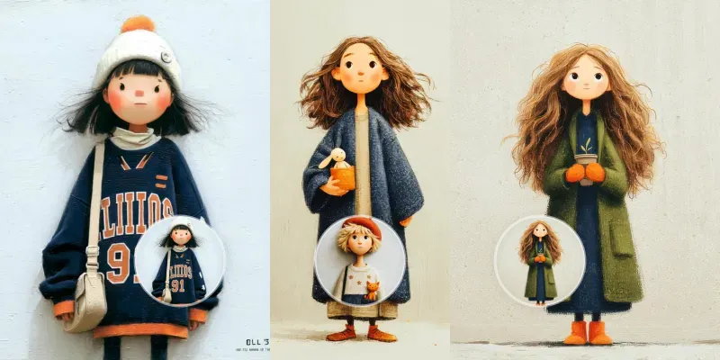 Handdrawn Storybook Characters generated by undefined