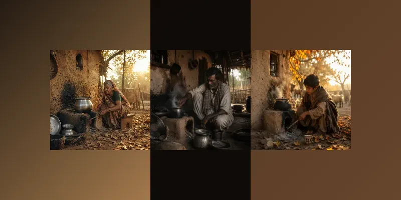 Rustic Earthen Kitchen Scene Generator generated by undefined
