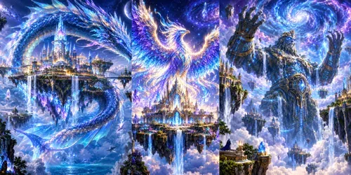 Celestial Phoenixes Rising generated by chatgpt-image