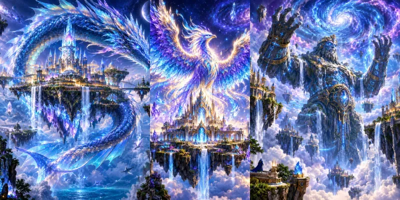 Celestial Phoenixes Rising generated by undefined