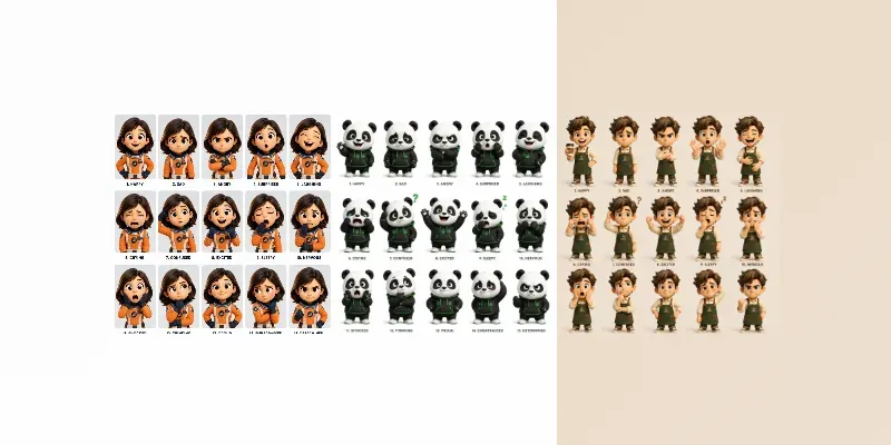 3D Expression Sheets generated by undefined