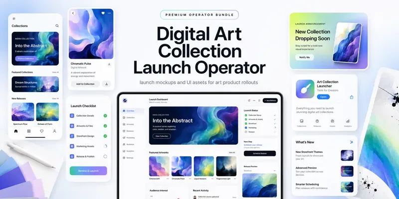 Digital Art Collection Launch Operator generated by undefined
