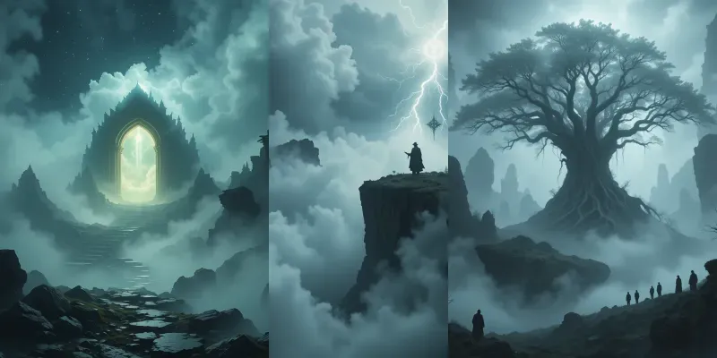 Mystic Fog Fantasy Scenes generated by undefined
