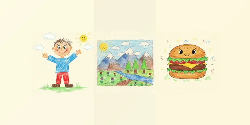 Childish Sketch Art generated by undefined