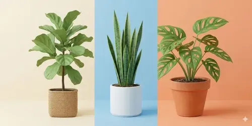 Minimalist 3D Clay Potted Plants generated by gemini-image