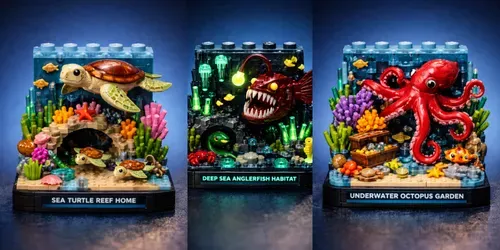 Lego Underwater Life generated by chatgpt-image