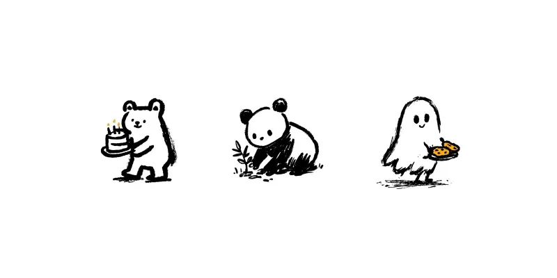Cute Hand Drawn Doodle Art generated by undefined