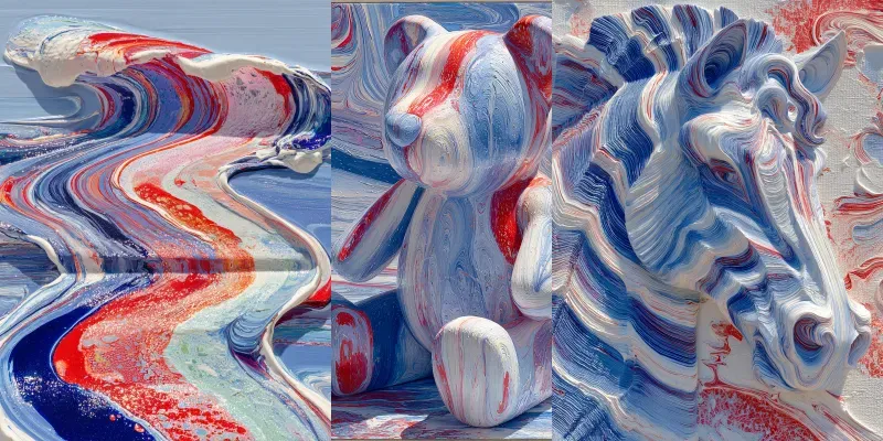 Oil Impasto Swirl Hyperreal Dream