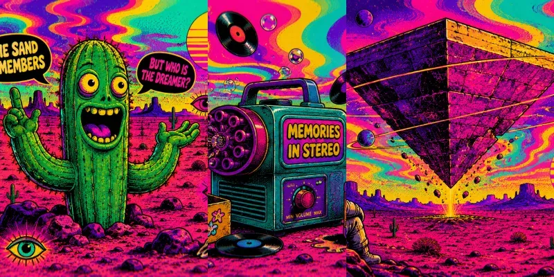 Psychedelic Pop Art Scenes generated by undefined