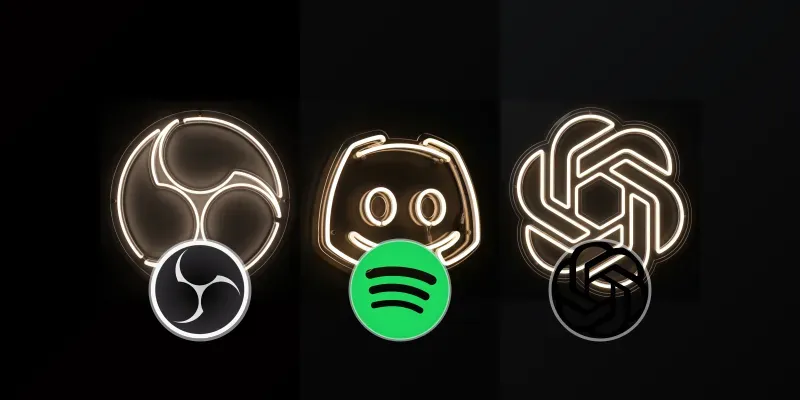 Neon Logos generated by undefined