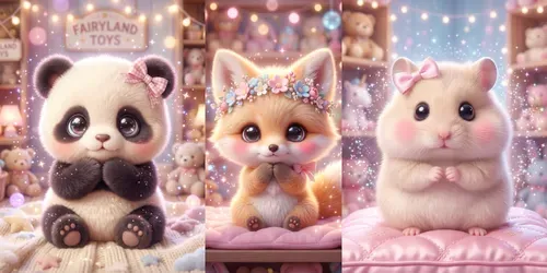 Kawaii Baby Animal Dreamcore generated by gemini-image