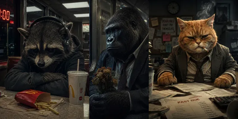 Emotional Animal Legends generated by undefined