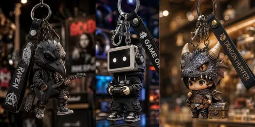 Designer Toy Keychain Collections generated by chatgpt-image