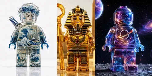 Translucent Lego Art Figures generated by chatgpt-image