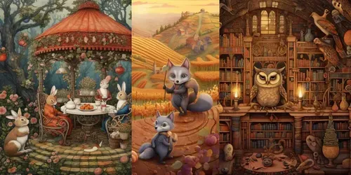 Twilights Charming Beasts generated by midjourney