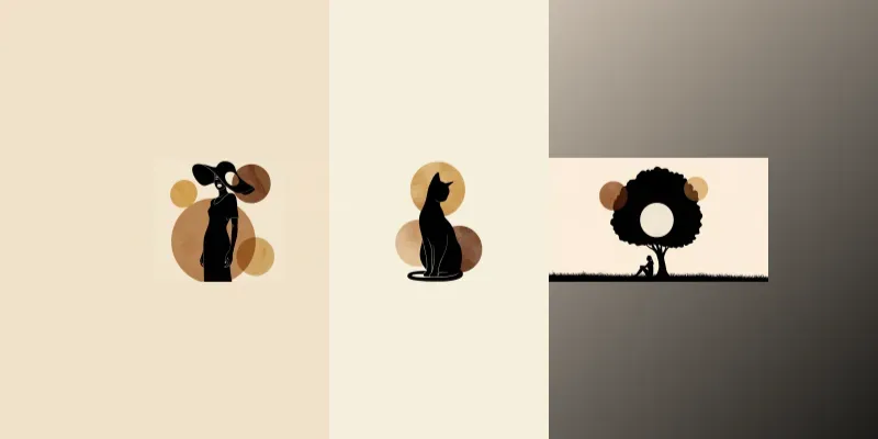 Midcentury Minimalist Abstract Art