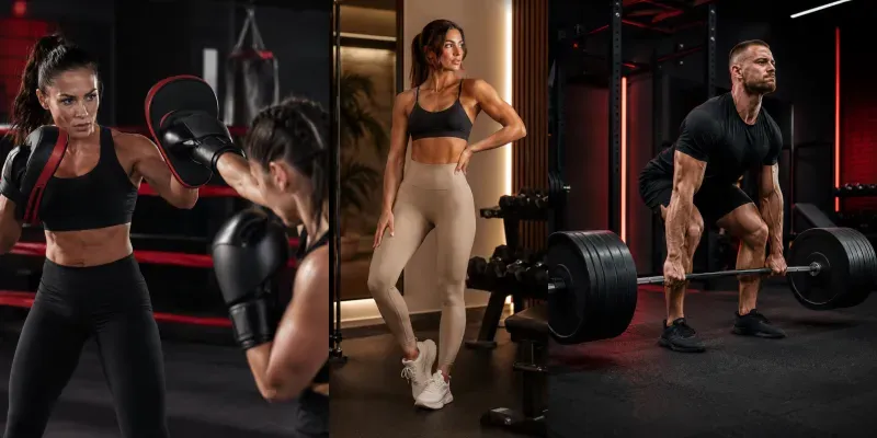 Cinematic Fitness Brand Photo Generator generated by undefined