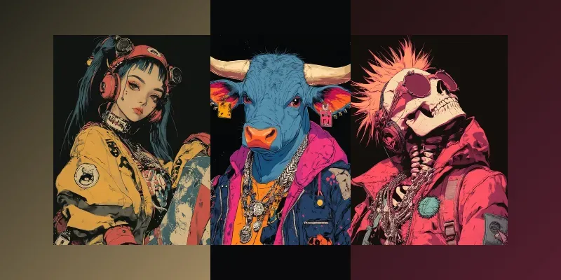 Colorful Anime Tshirt Designs generated by undefined