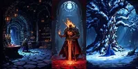 Pixel Art Dark Fantasy Scenes RPG Games flux prompt mini thumbnail