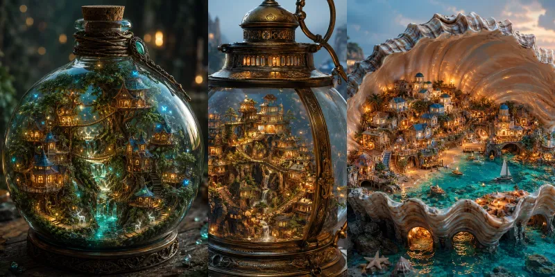 Miniature Worlds Unveiled generated by undefined