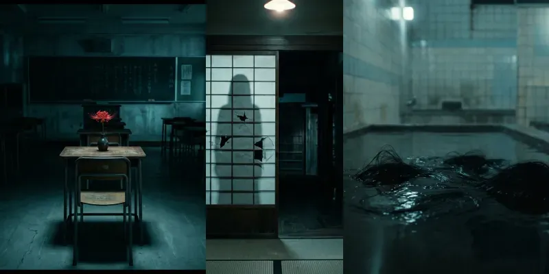 Creepy Jhorror Cinematic Stills generated by undefined