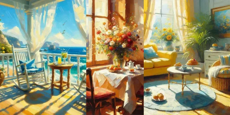 Impressionistic Oil Painting Art generated by undefined