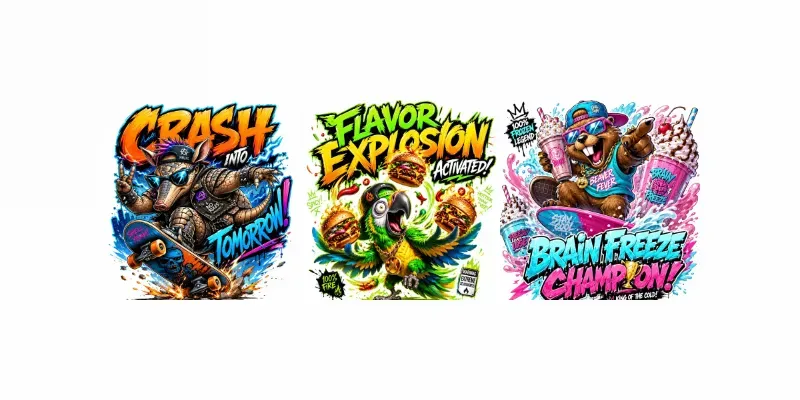 Wild Neon Character Posters generated by undefined