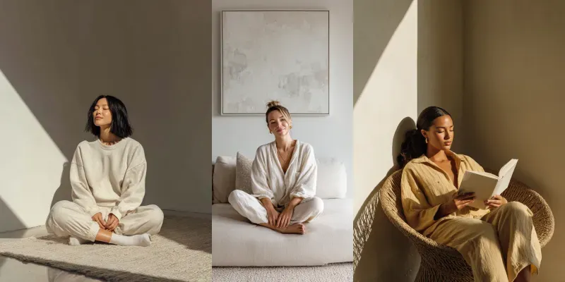 Clean Girl Aesthetics Wellness Neutrals generated by undefined