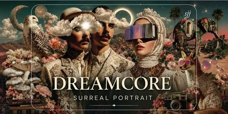 Dreamcore Surreal Portrait Aesthetics generated by undefined