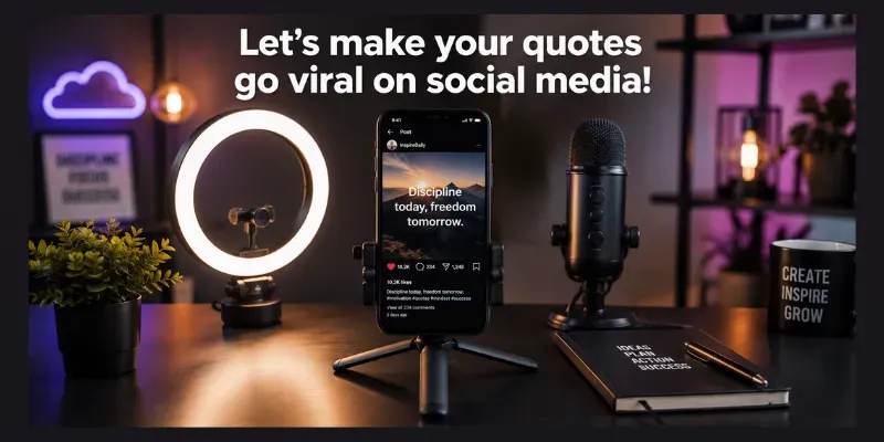 Viral Social Media Quote Posters generated by undefined