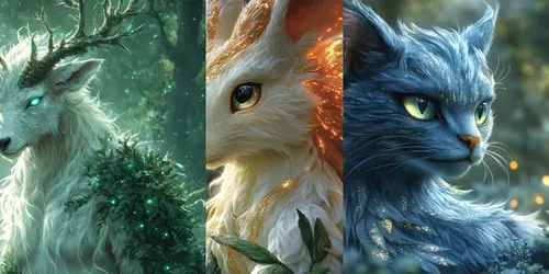 Enchanting Fantasy Creature Portraits generated by midjourney