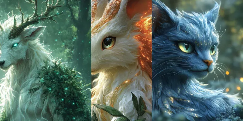 Enchanting Fantasy Creature Portraits generated by undefined