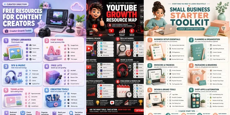 Curated Resource Directory Infographics generated by undefined