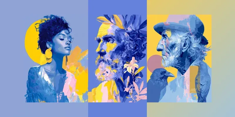 Contemporary Fine Art Surreal Portraits generated by undefined