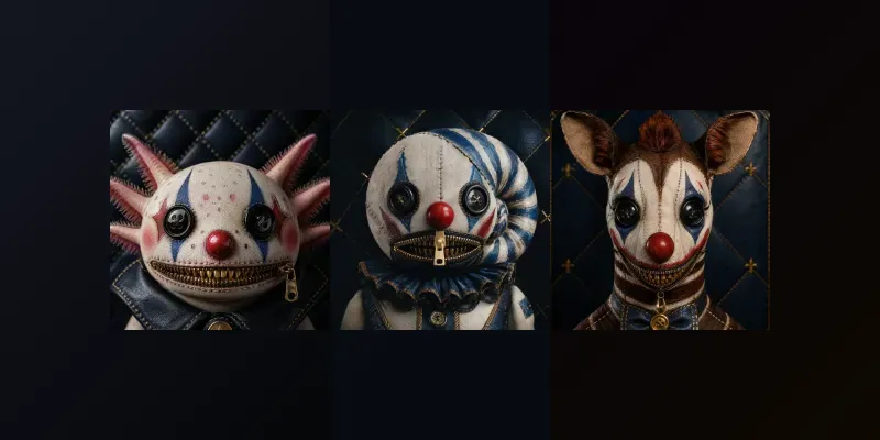 Surreal Zipper Face Portrait Packs generated by undefined