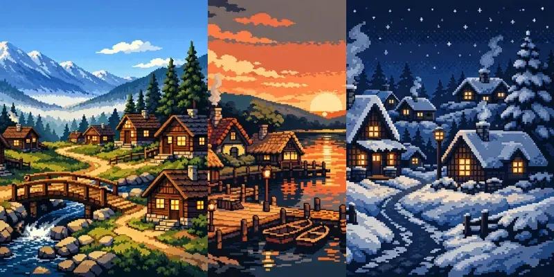 16bit Homesteads generated by undefined
