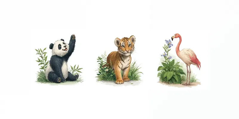 Cute Watercolor Animal Clipart generated by undefined