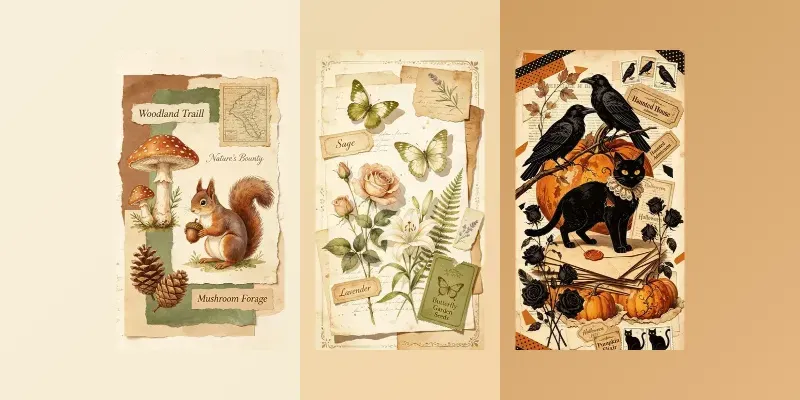 Vintage Junk Journal Printables generated by undefined