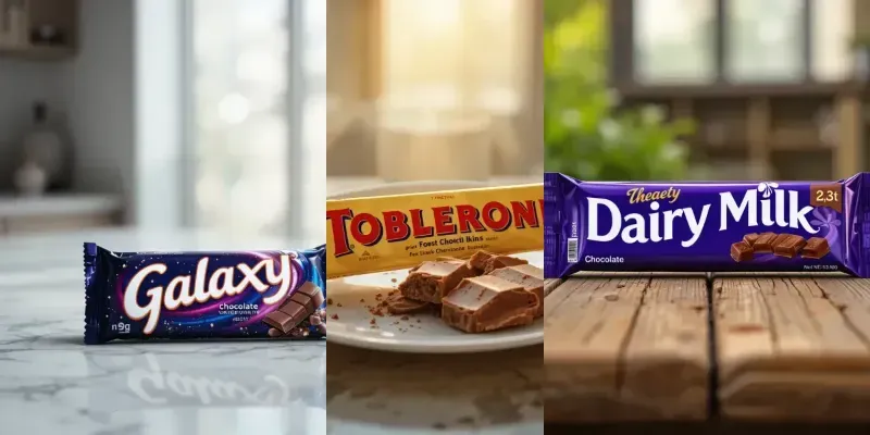Photorealistic Chocolate Bar Mockups generated by undefined
