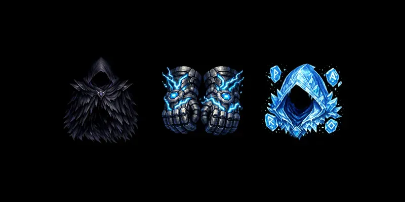 Modern Pixel Game Items generated by undefined