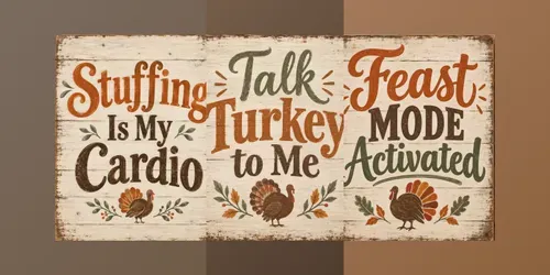 Funny Thanksgiving Wall Art generated by chatgpt-image