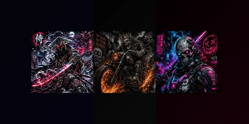 Dark Urban Reaper Street Art Collections generated by undefined