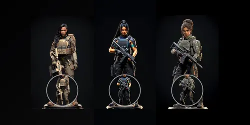 Elite Tactical Female Operator Videos generated by grok-video