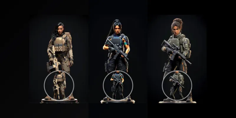 Elite Tactical Female Operator Videos generated by undefined