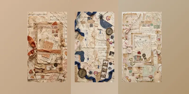 Romantic Travel Diary Junk Journals generated by undefined