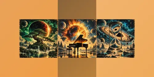 Cosmic Surrealism Vinyl Cover Art generated by chatgpt-image